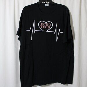 828246-XL Men “ECHO TECH” Black Tee Shirt.
